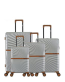 Lot de 4 Valises Rigides Grand Format, Taille Moyenne, Cabine et Cabine XS OAKLAND