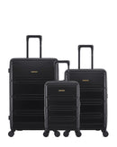 Lot de 3 Valises Rigides Grand Format, Taille Moyenne et Cabine XS LYNDA