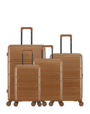 Lot de 4 Valises Rigides Grand Format, Taille Moyenne, Cabine et Cabine XS LYNDA