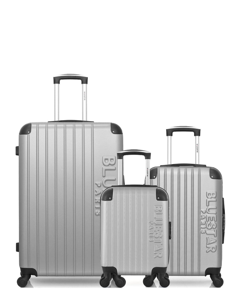 BLUESTAR - LOT DE 3 - Valises grand format, cabine et cabine XXS BUCAREST