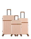 Lot de 3 Valises Rigides Grand Format, Taille Moyenne et Cabine ZERMATT