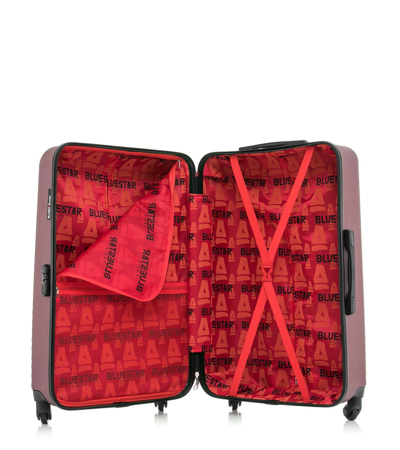 BLUESTAR - Set de 3 Valises BRAZILIA 75 cm 4 Roues