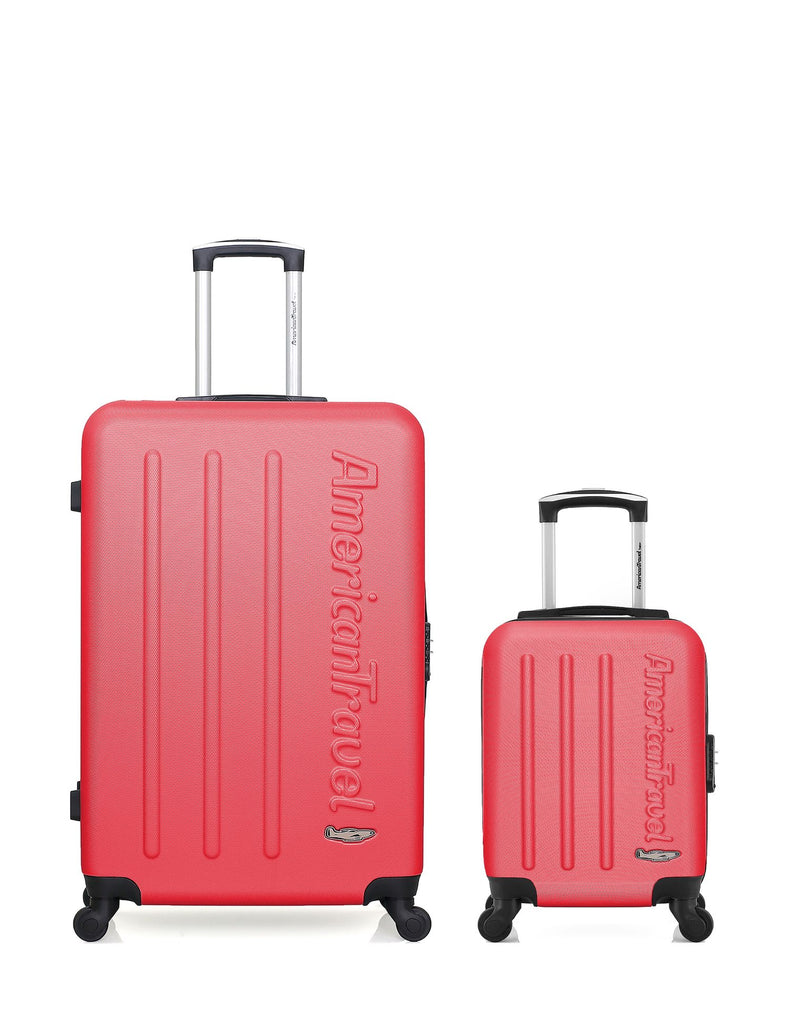 AMERICAN TRAVEL - LOT DE 2 - Valises grand format et cabine XXS BRONX