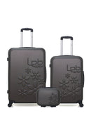 Lot de 3 - Valises grand format, weekend et vanity ELEONOR