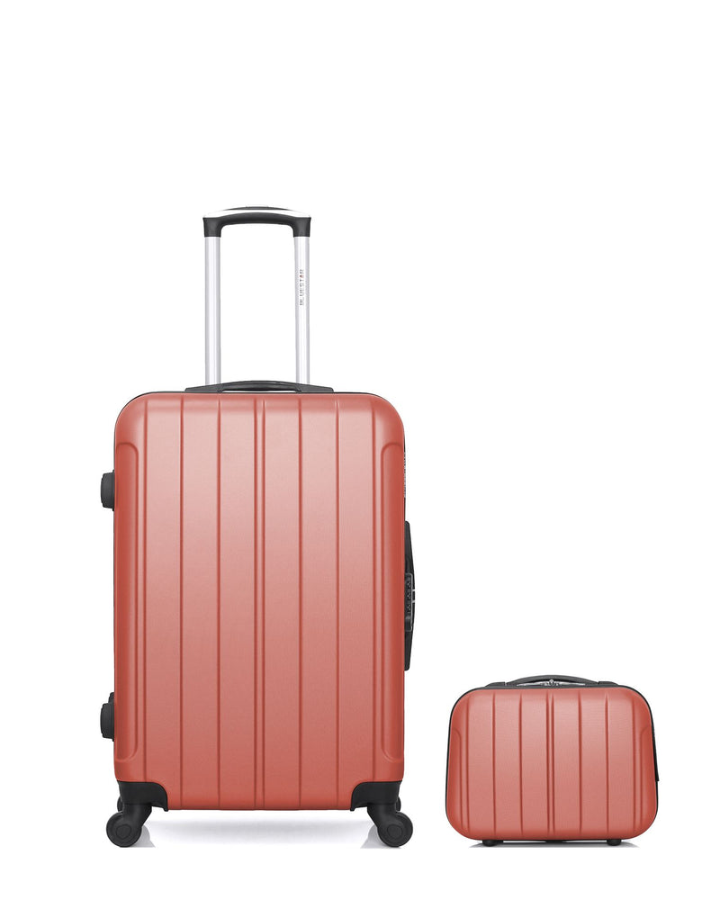 BLUESTAR - Lot de 2 - Valise weekend et vanity NAPOLI