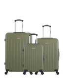 AMERICAN TRAVEL - LOT DE 3 - Valises grand format, weekend et cabine BROOKLYN