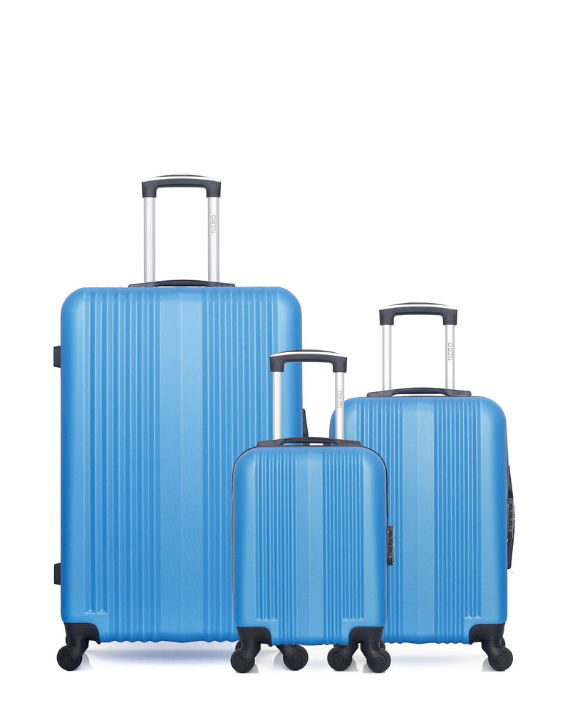 HERO - LOT DE 3 - Valises grand format, cabine et cabine XXS LIPARI