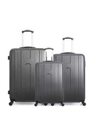 Lot de 3 Valises Rigides Grand Format, Taille Moyenne et Cabine ATLANTA