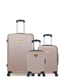 LPB LUGGAGE - LOT DE 3 - Valises grand format, cabine et cabine XXS AGATA