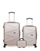WAVE PARIS - Lot de 3 - Valises weekend, cabine et vanity AMAZONE