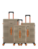 Lot de 3 Valises Rigides Grand Format, Taille Moyenne et Cabine EVERGLADES
