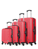 AMERICAN TRAVEL - Set de 4 Valises BRONX-M