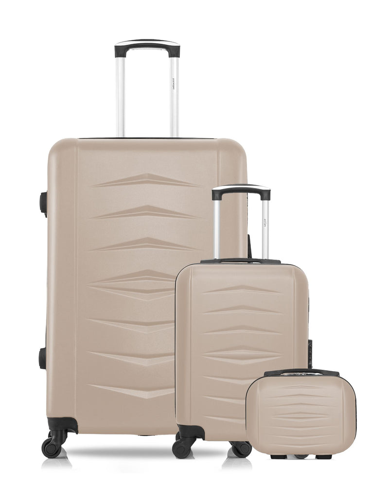 Lot de 3 - Valises grand format, cabine XXS et vanity OVIEDO