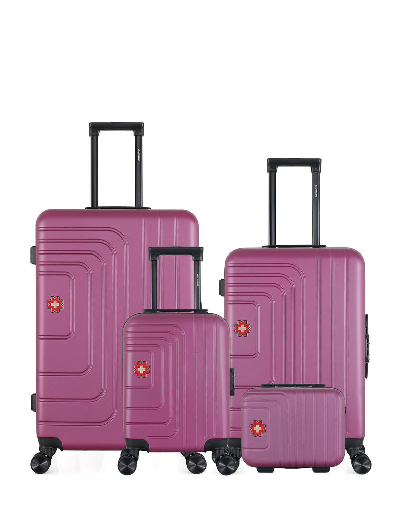 SWISS KOPPER - Lot de 4 - Valises grand format, weekend, cabine XXS et vanity RUTI