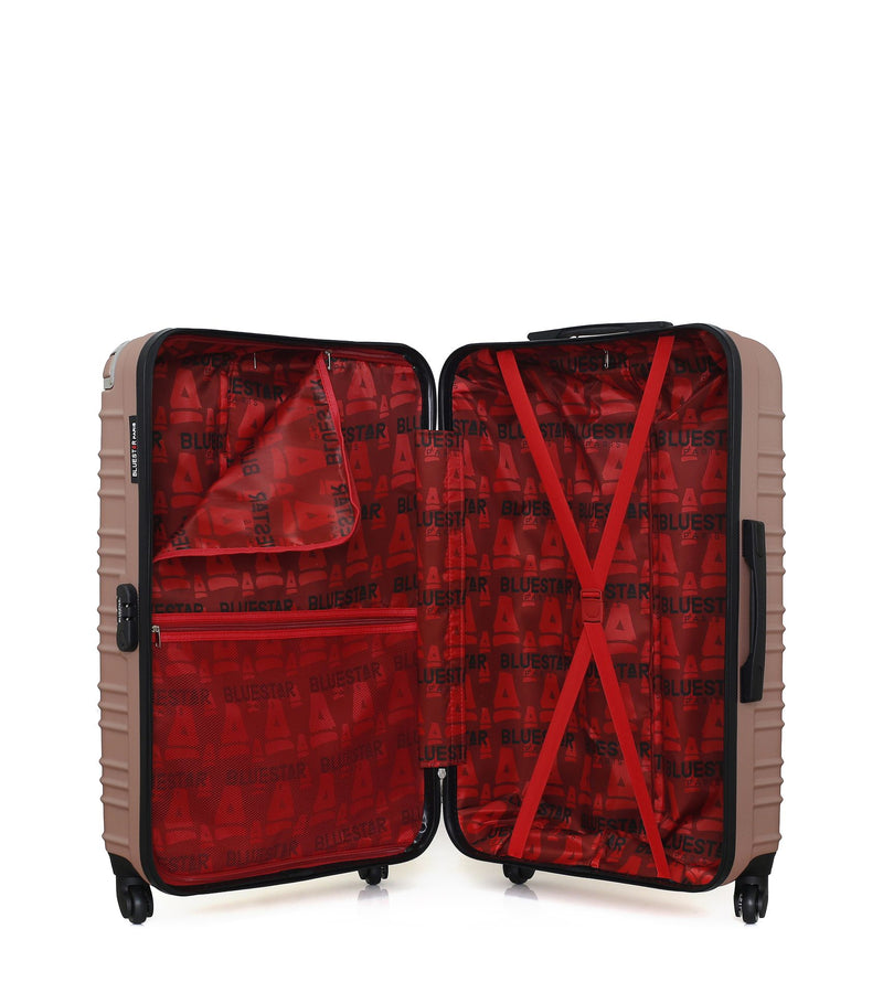 BLUESTAR - Set de 3 Valises LIMA 75 cm 4 Roues