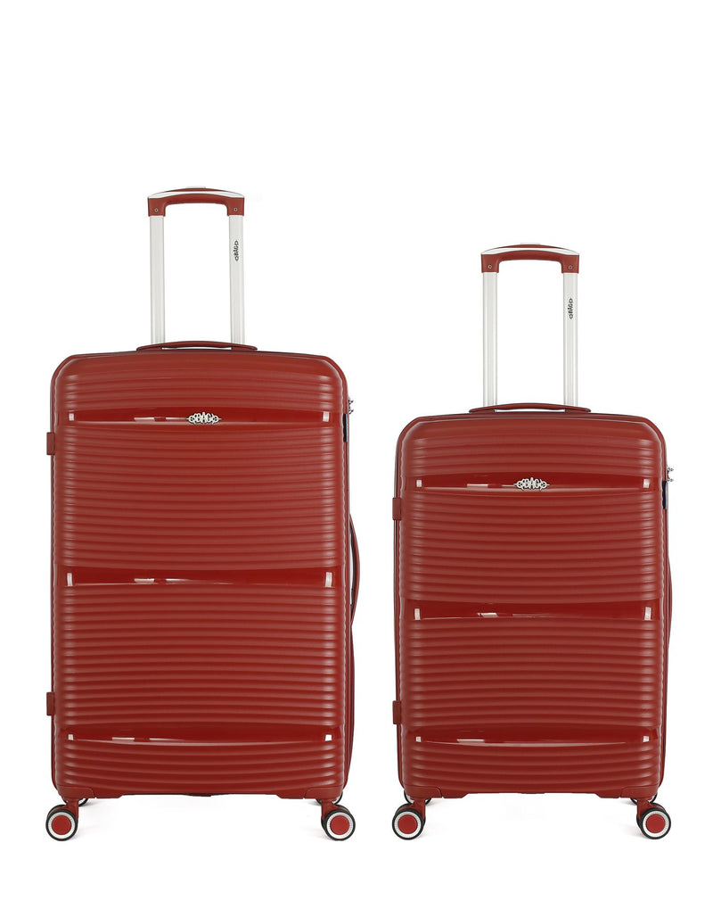 OBAGO  -  Lot de 2  -  Valise grand format et valise weekend CENTAURE