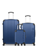 BLUESTAR - LOT DE 3 - Valises grand format, weekend et cabine XXS BUCAREST