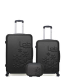 Lot de 3 - Valises grand format, weekend et vanity ELEONOR