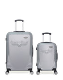 AMERICAN TRAVEL - LOT DE 2 - Valise Grand Format et Valise Cabine DC