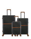 Lot de 3 Valises Rigides Grand Format, Taille Moyenne et Cabine XS OAKLAND