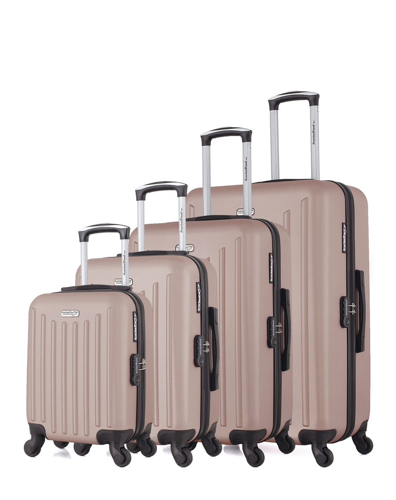 AMERICAN TRAVEL - SET DE 4 ABS BROOKLYN-M 4 Roues