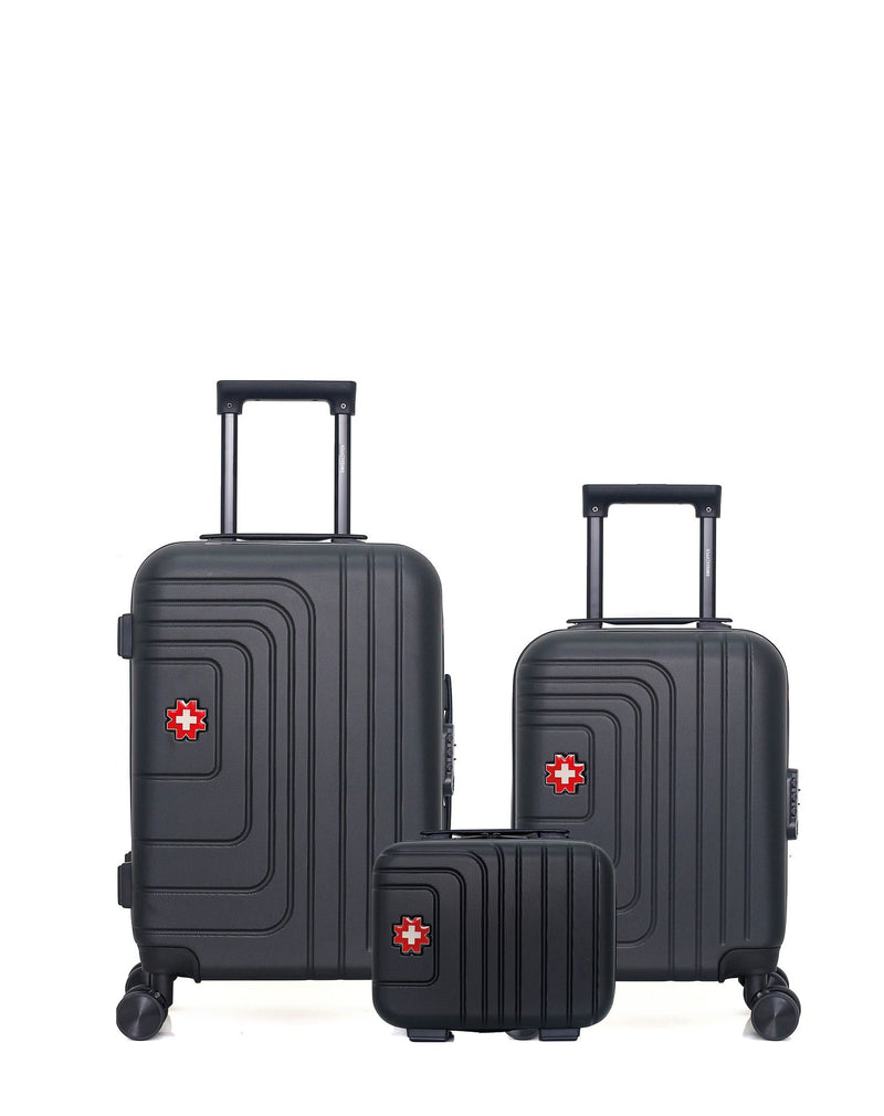 SWISS KOPPER - LOT DE 3 - Valises cabine, cabine XXS et vanity RUTI