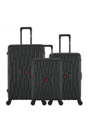Lot de 3 Valises Rigides Grand Format, Taille Moyenne et Cabine ODEON