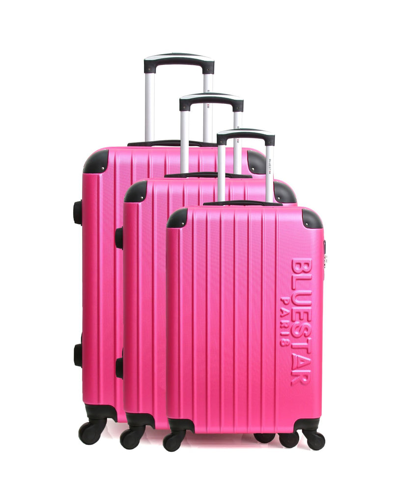 BLUESTAR - Set de 3 Valises BUCAREST 75 cm 4 Roues