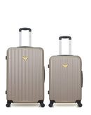 LPB LUGGAGE - Lot de 2 - Valises grand format et weekend AGATA