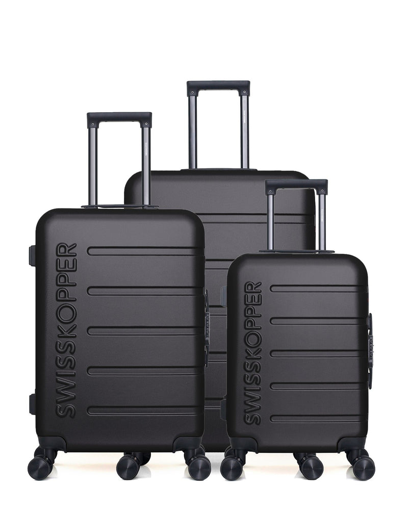 SWISS KOPPER  -  Lot de 3  -  Valise grand format, valise weekend et valise cabine AIGLE