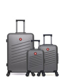 SWISS KOPPER - LOT DE 3 - Valise Grand Format, Valise Cabine et Valise Cabine XXS ZURICH