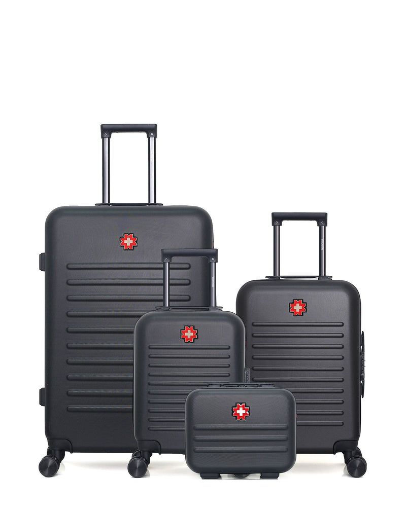 SWISS KOPPER - LOT DE 4 - Valises grand format, cabine, cabine XXS et vanity WIL