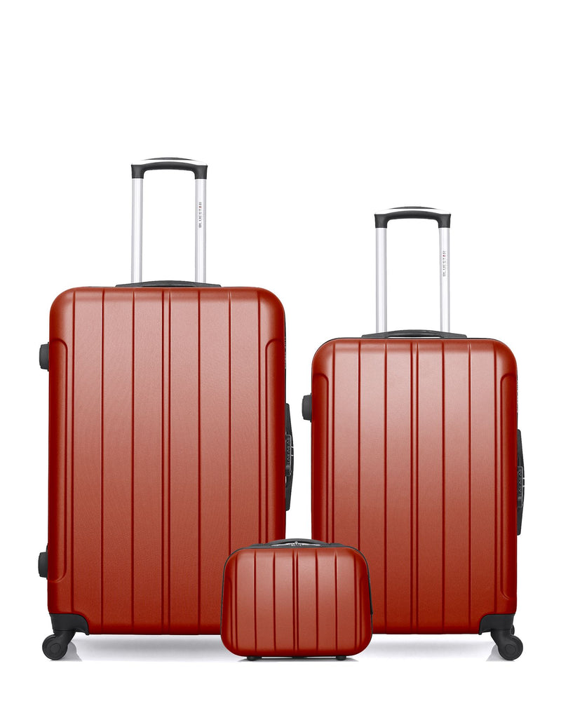BLUESTAR - LOT DE 3 - Valises grand format, weekend et vanity NAPOLI