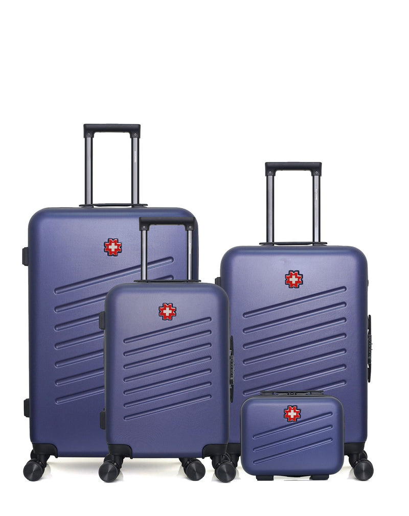 SWISS KOPPER - LOT DE 4 - Valises grand format, weekend, cabine et vanity ZURICH