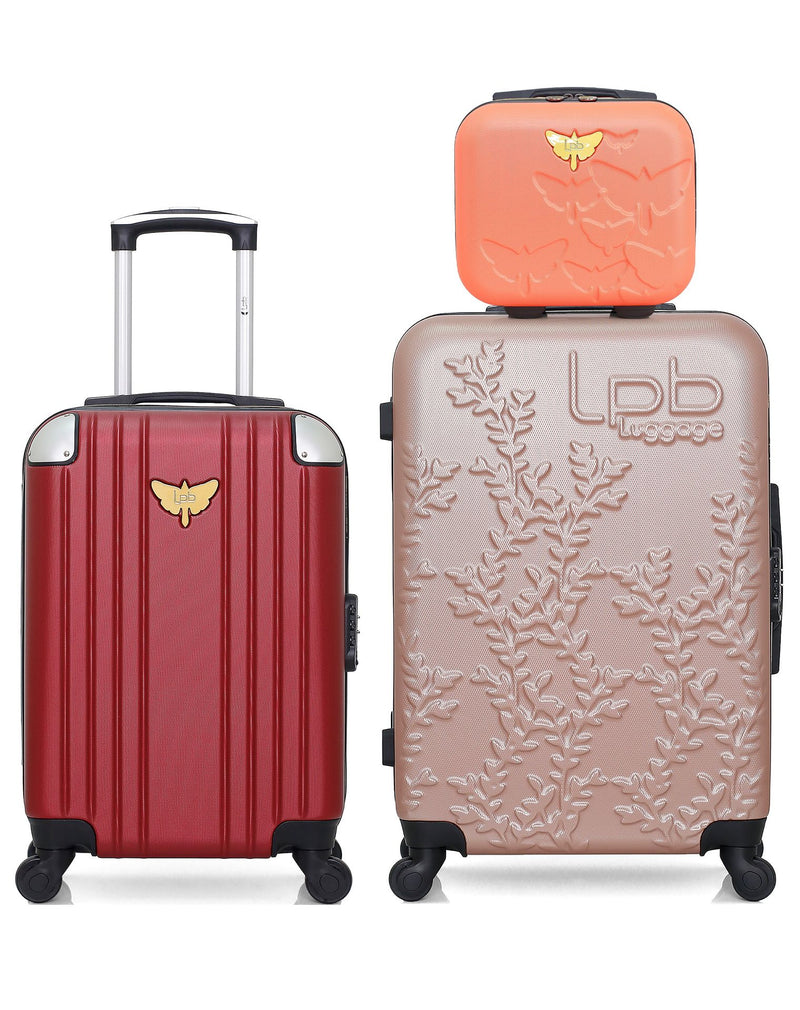 LPB LUGGAGE - Lot de 3 - Valises weekend NAIS, cabine XS AMELIE-E et vanity AELYS-W