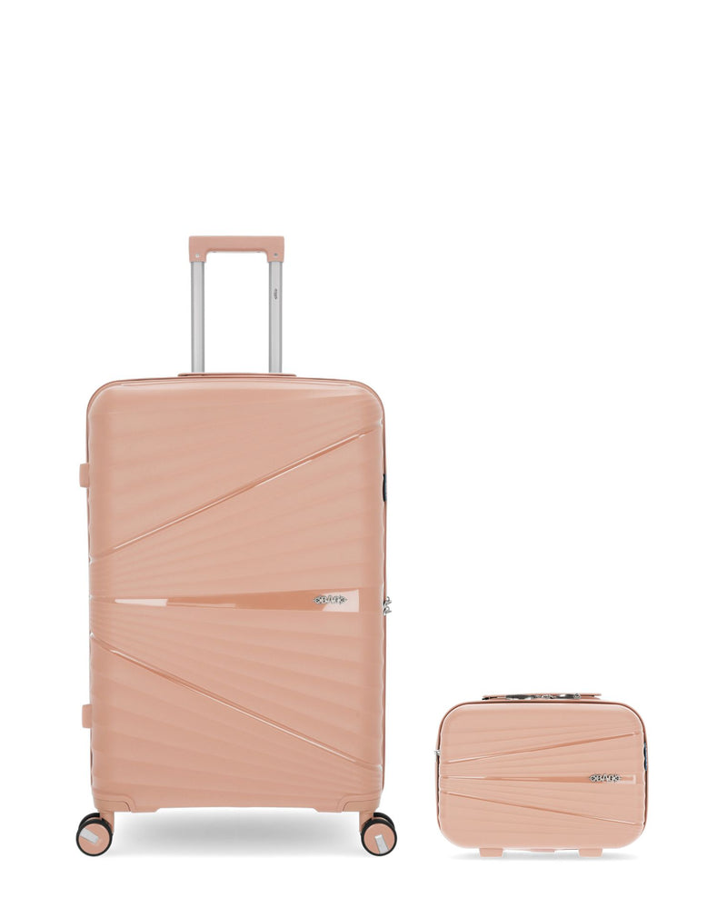 OBAGO - LOT DE 2 - Valises grand format et grand vanity VELA