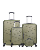 WAVE PARIS - Lot de 4 - Valises Grand Format, Weekend, Cabine et Vanity AMAZONE