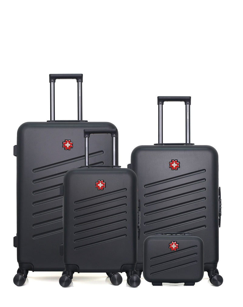 SWISS KOPPER - LOT DE 4 - Valises grand format, weekend, cabine et vanity ZURICH