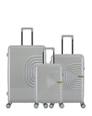 Lot de 3 Valises Rigides Grand Format, Taille Moyenne et Cabine XS CELIA