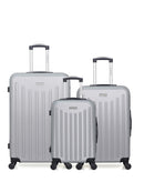 AMERICAN TRAVEL - LOT DE 3 - Valises grand format, weekend et cabine BROOKLYN