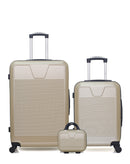 WAVE PARIS - Lot de 3 - Valises Grand Format, Cabine et Vanity SELENGA
