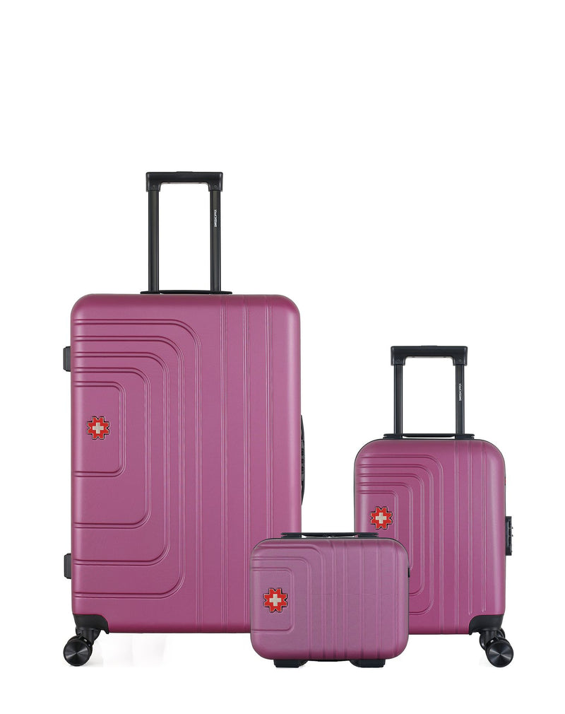 SWISS KOPPER - LOT DE 3 - Valise Grand Format, Valise Cabine XXS et Vanity RUTI