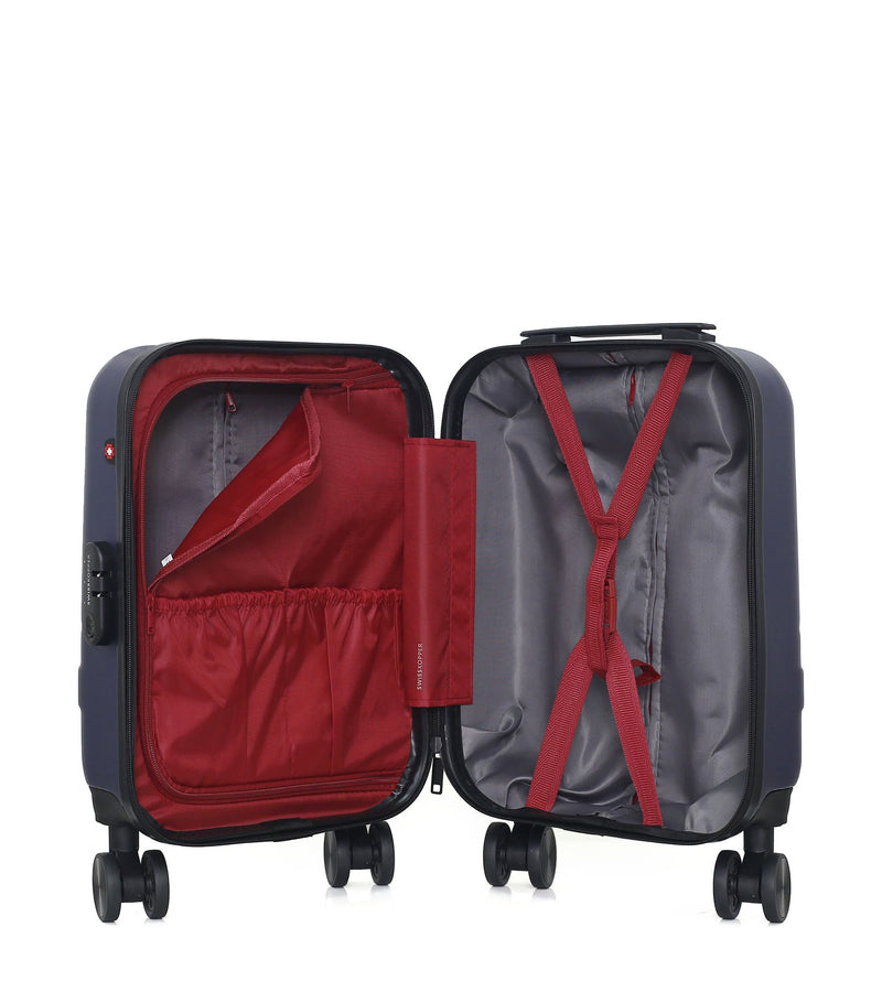 SWISS KOPPER - LOT DE 4 - Valises grand format, weekend, cabine et cabine XXS USTER