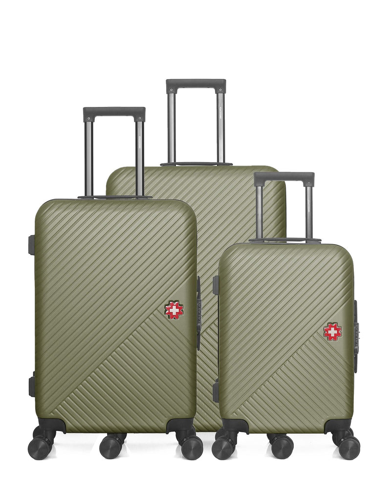 SWISS KOPPER  -  Lot de 3  -  Valise grand format, valise weekend et valise cabine SPIEZ