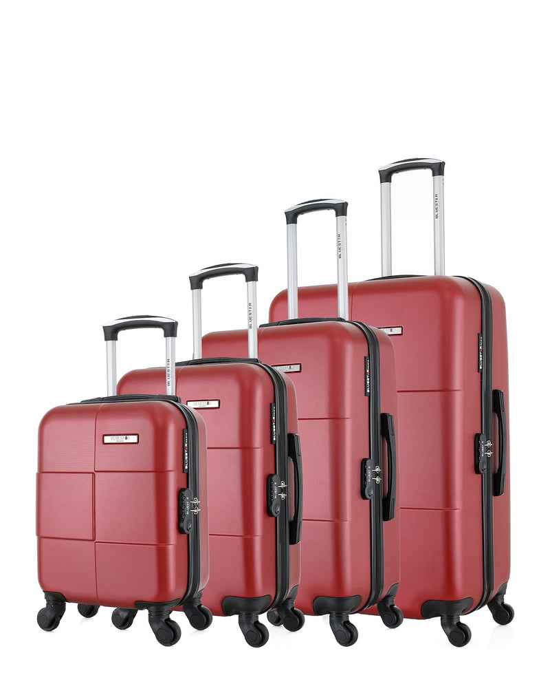 BLUESTAR - Set de 4 Valises MIAMI-M 75 cm 4 Roues