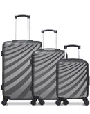 WAVE PARIS - Lot de 3 - Valises weekend, cabine et cabine XXS DANUBE