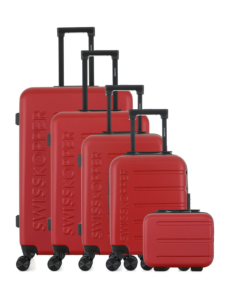 SWISS KOPPER - Set de 5 Valises AIGLE-U 75 cm 4 Roues