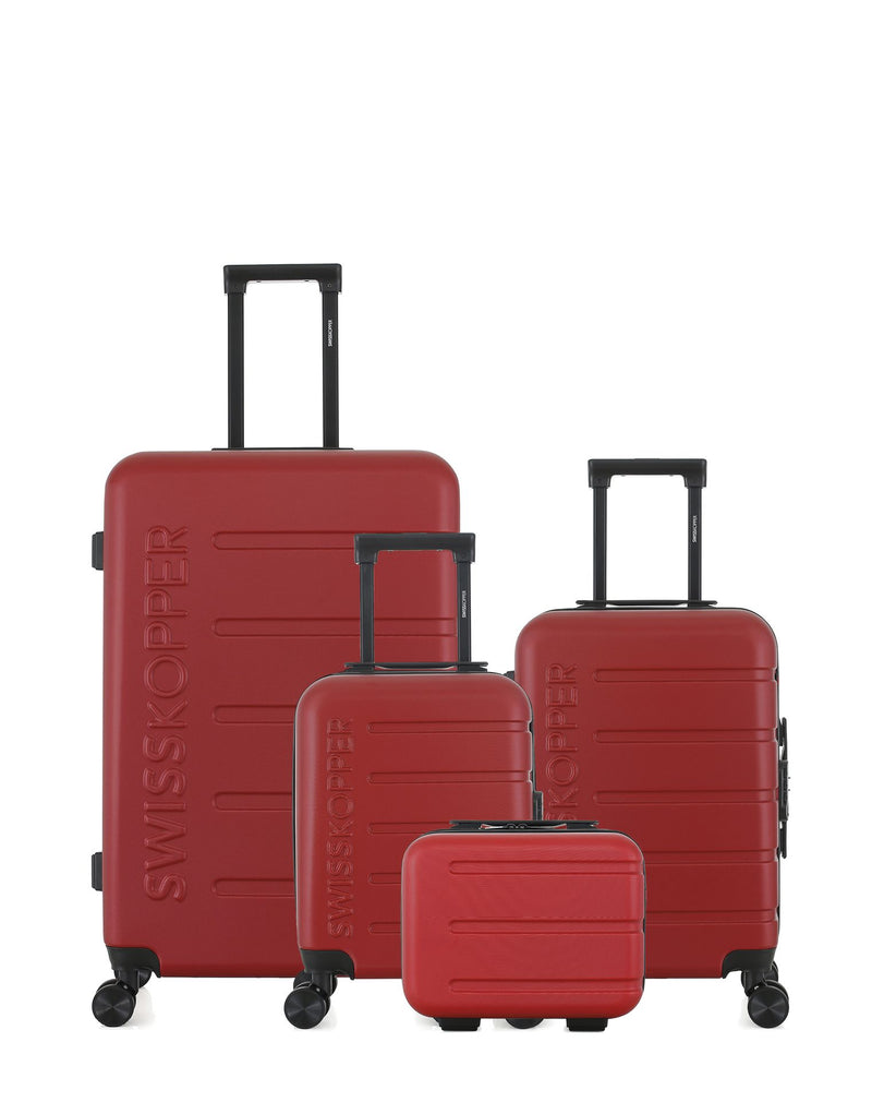SWISS KOPPER - LOT DE 4 - Valises grand format, cabine, cabine XXS et vanity AIGLE