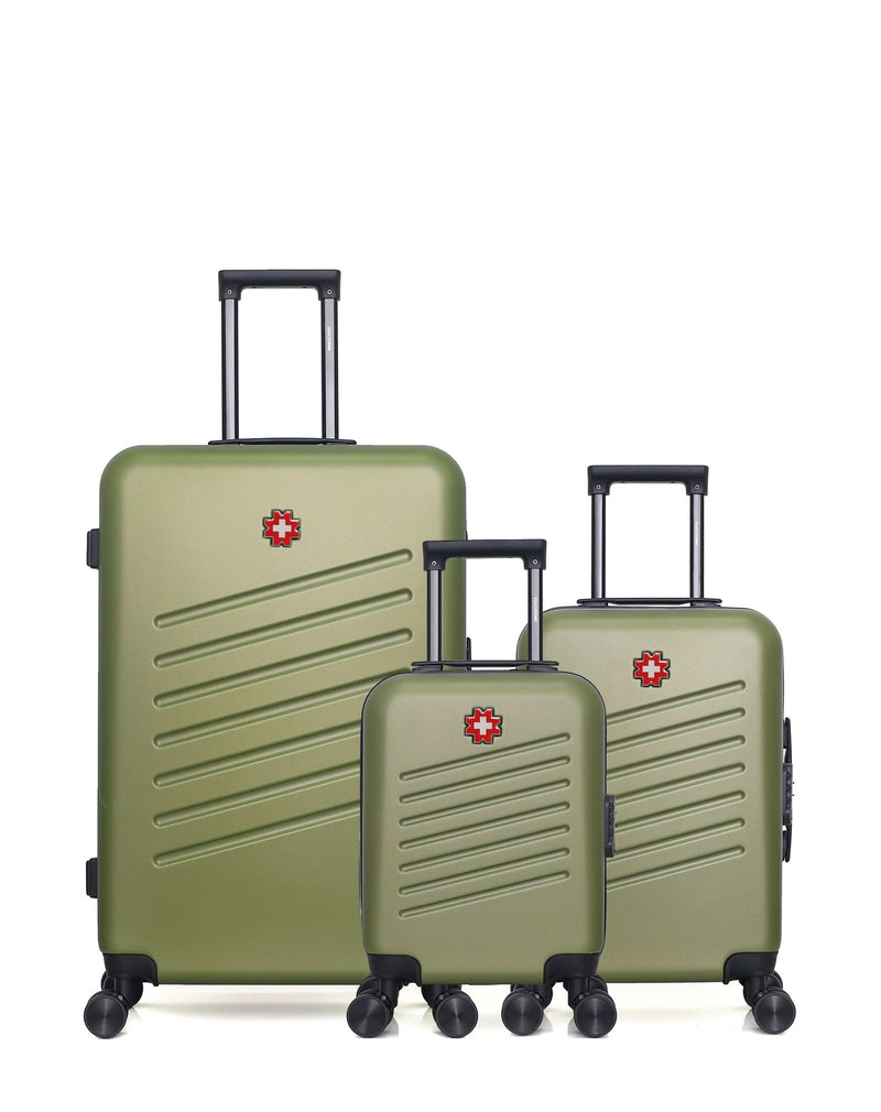 SWISS KOPPER - LOT DE 3 - Valises grand format, cabine et cabine XXS ZURICH