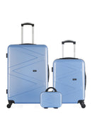 WAVE PARIS - Lot de 3 - Valises Grand Format, Cabine et Vanity AMAZONE
